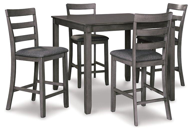 Bridson Counter Height Dining Table and Bar Stools (Set of 5) - Romeo & Juliet Furniture (Warren,MI)