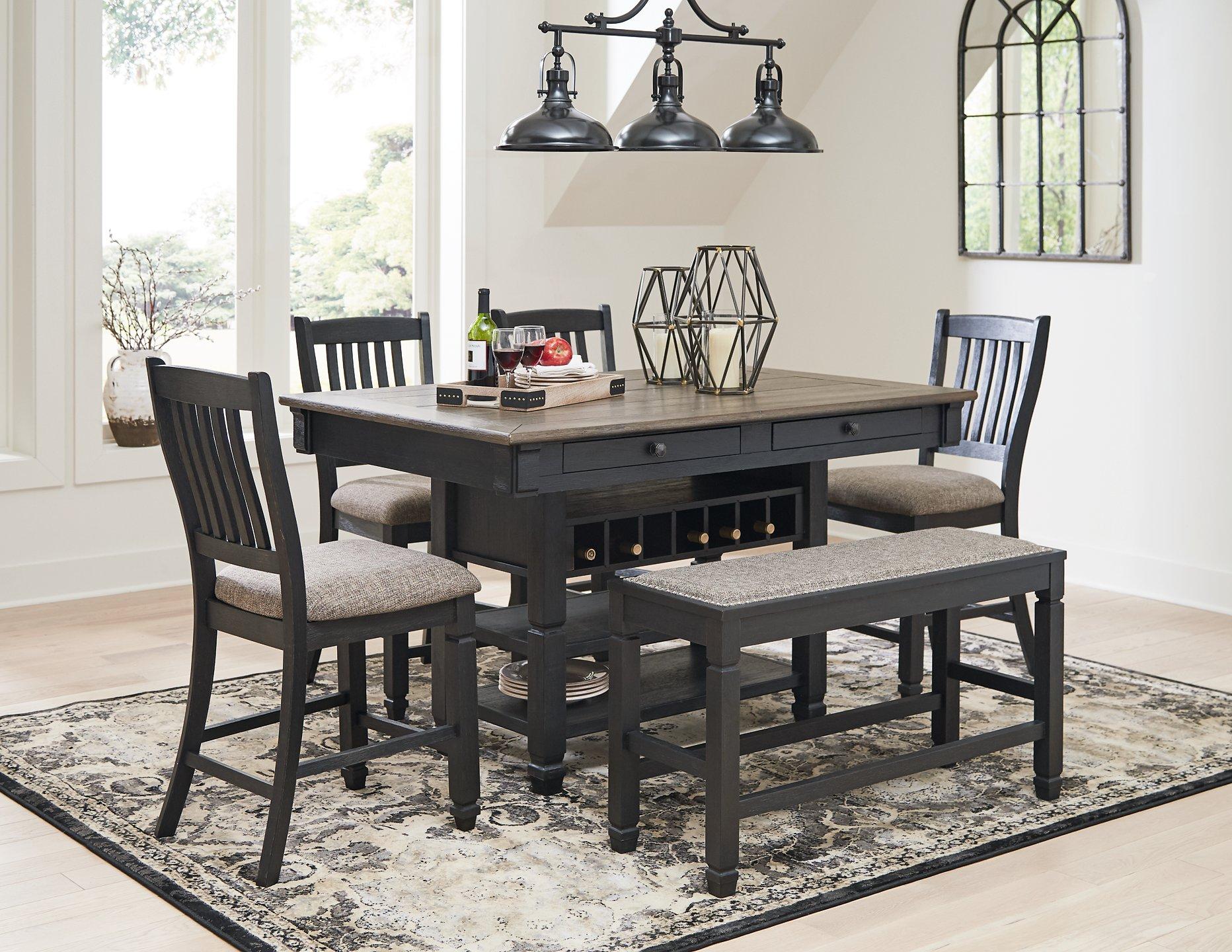 Tyler Creek Counter Height Dining Set - Romeo & Juliet Furniture (Warren,MI)