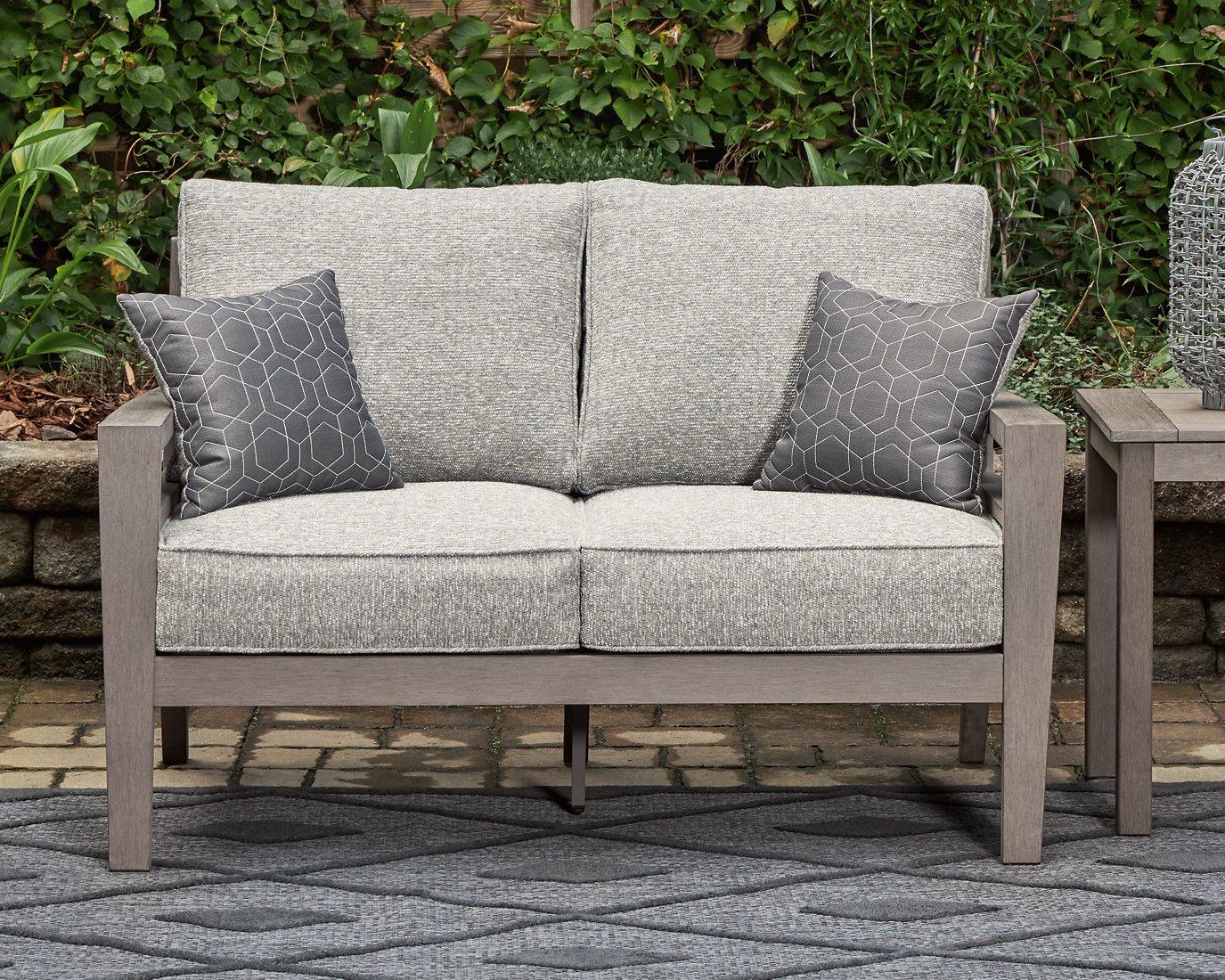 Hillside Barn Outdoor Loveseat with Cushion - Romeo & Juliet Furniture (Warren,MI)