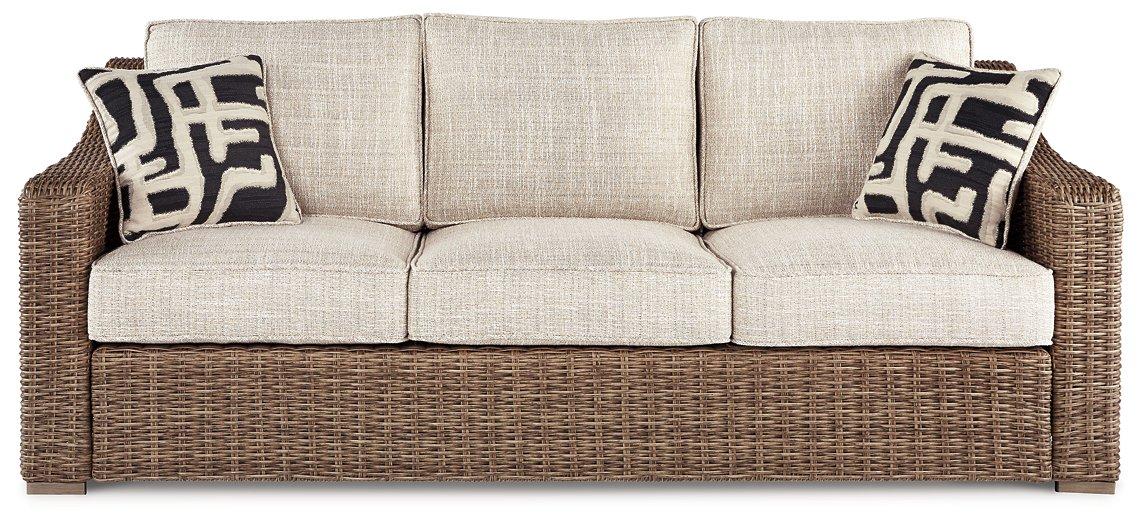 Beachcroft Outdoor Sofa with Cushion - Romeo & Juliet Furniture (Warren,MI)