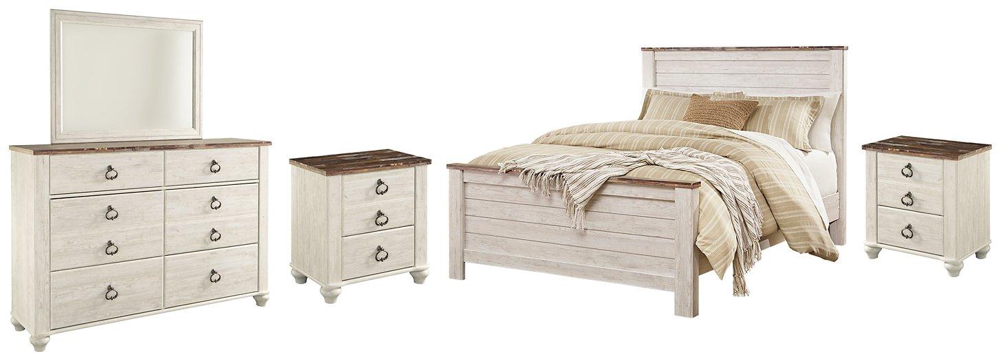 Willowton Bedroom Set - Romeo & Juliet Furniture (Warren,MI)