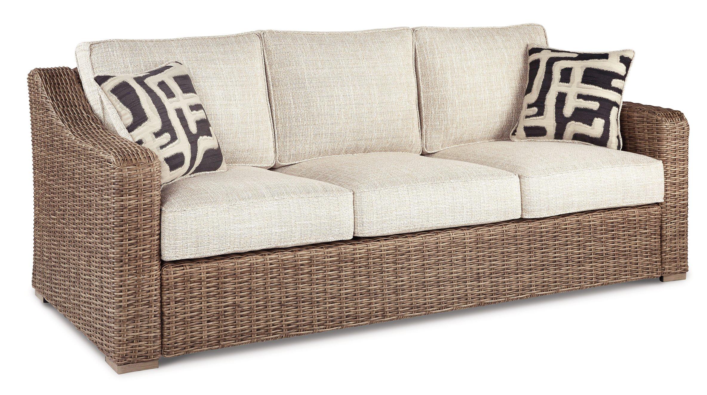 Beachcroft Outdoor Sofa, Lounge Chairs and Fire Pit - Romeo & Juliet Furniture (Warren,MI)