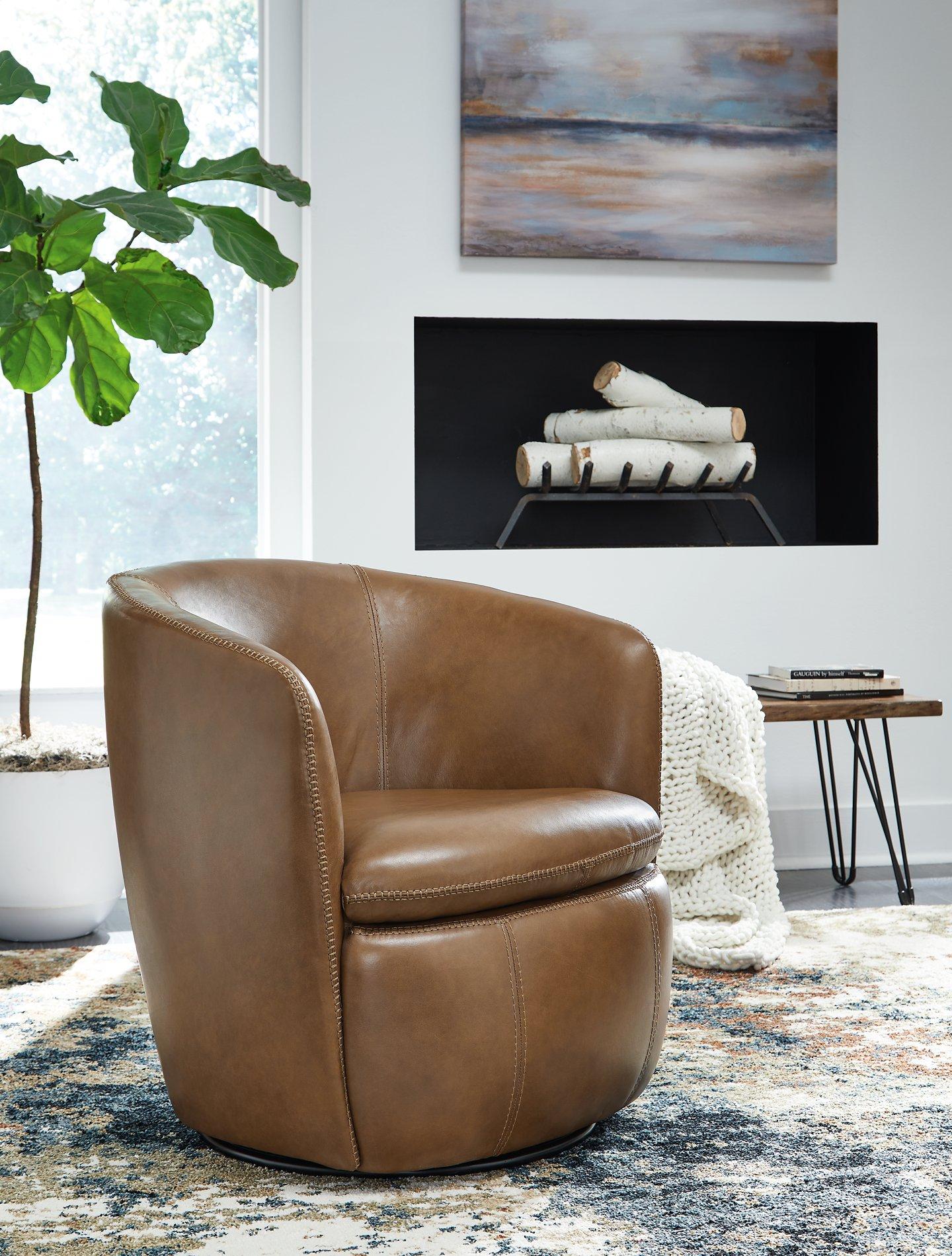 Kierreys Swivel Accent Chair - Romeo & Juliet Furniture (Warren,MI)
