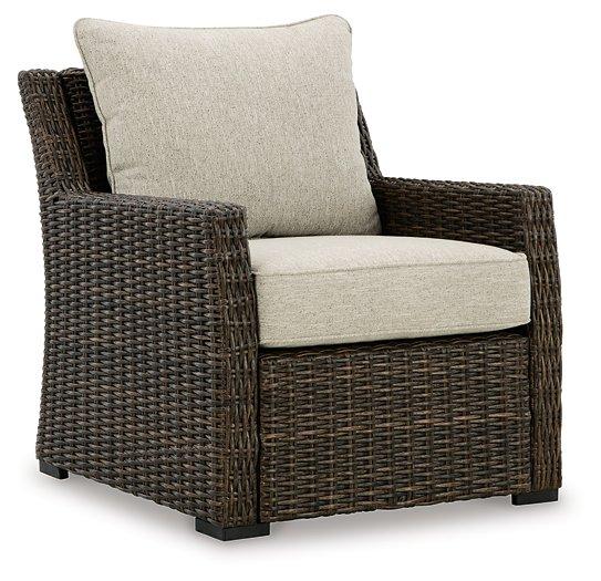 Brook Ranch Outdoor Lounge Chair with Cushion - Romeo & Juliet Furniture (Warren,MI)