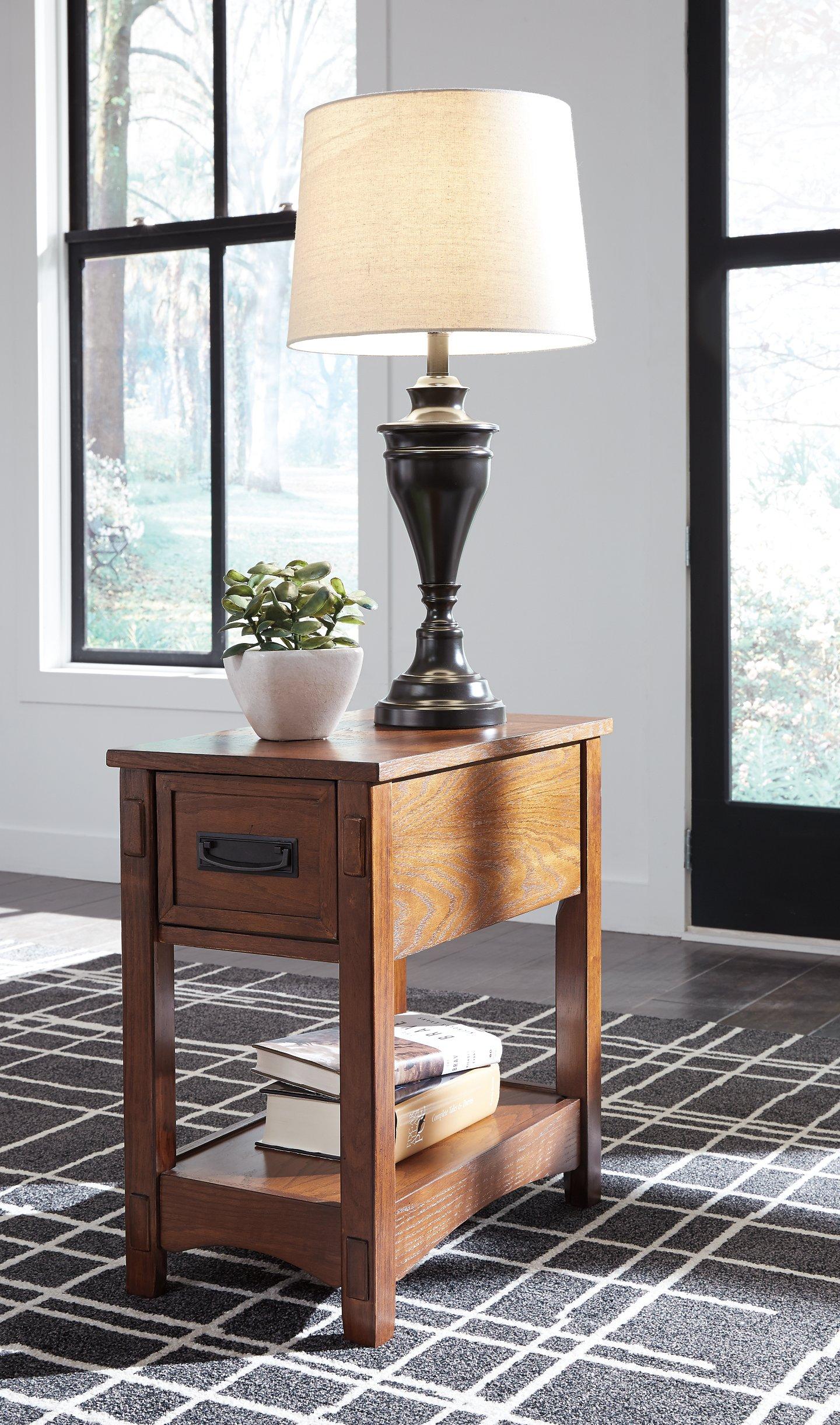 Breegin Chairside End Table - Romeo & Juliet Furniture (Warren,MI)