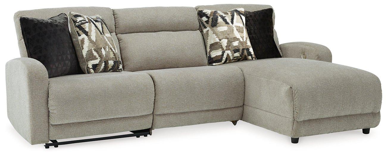 Colleyville Power Reclining Sectional with Chaise - Romeo & Juliet Furniture (Warren,MI)