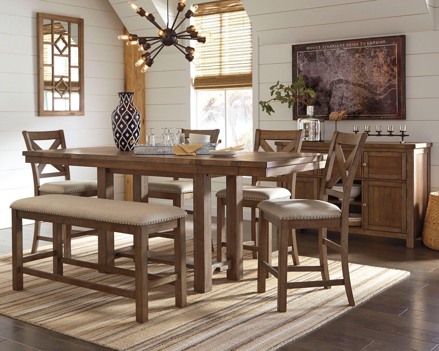 Moriville Counter Height Dining Set - Romeo & Juliet Furniture (Warren,MI)