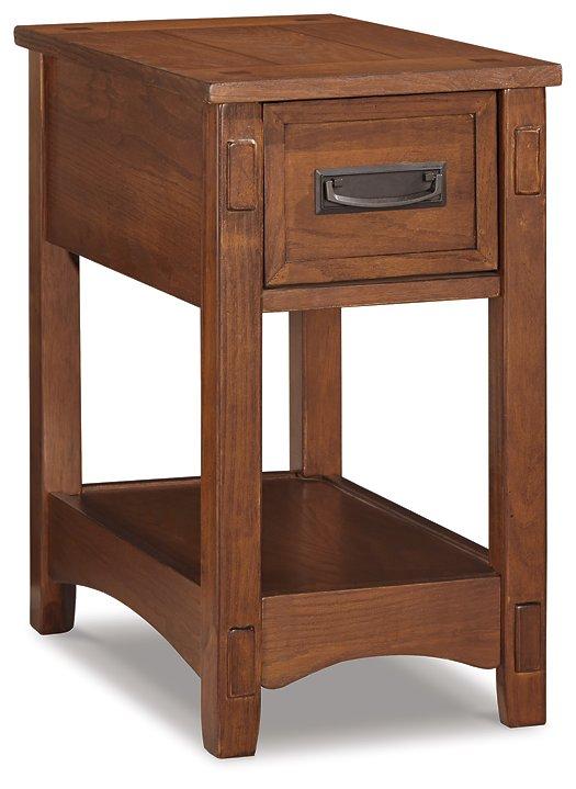 Breegin Chairside End Table - Romeo & Juliet Furniture (Warren,MI)