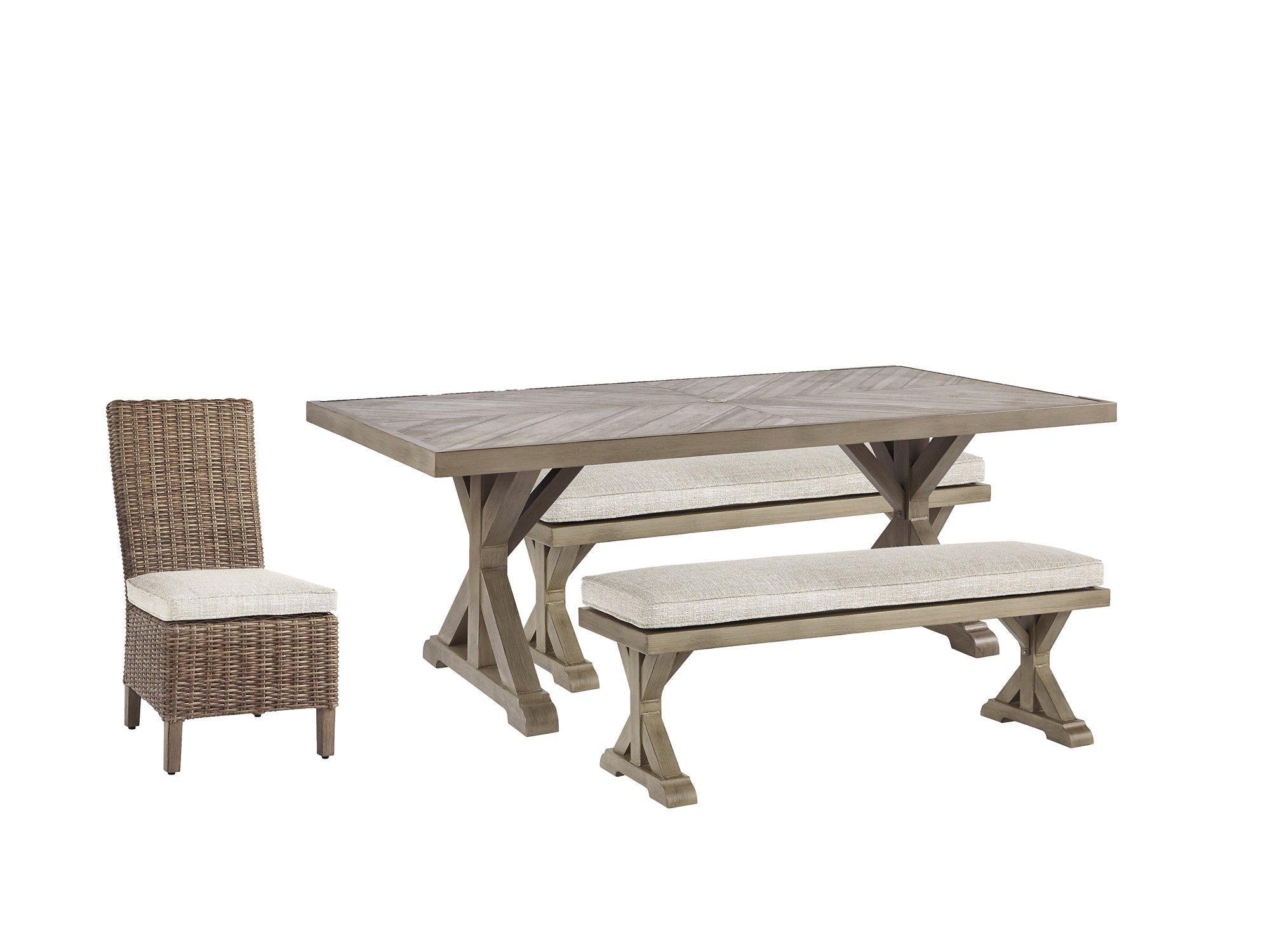 Beachcroft Outdoor Dining Set - Romeo & Juliet Furniture (Warren,MI)