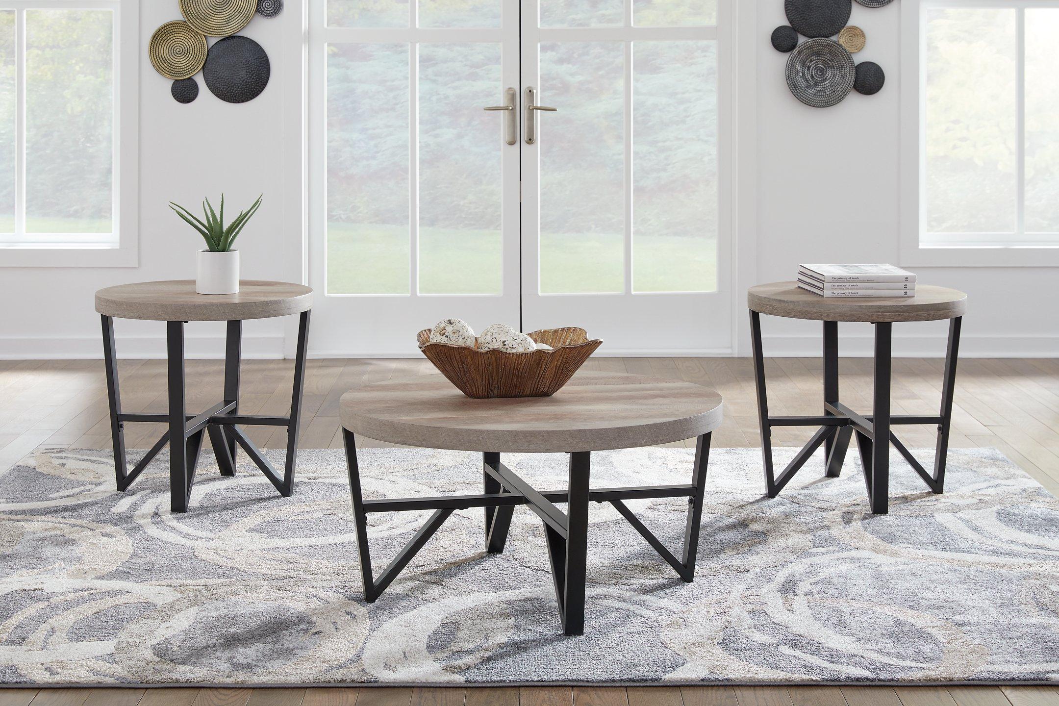 Deanlee Table (Set of 3) - Romeo & Juliet Furniture (Warren,MI)