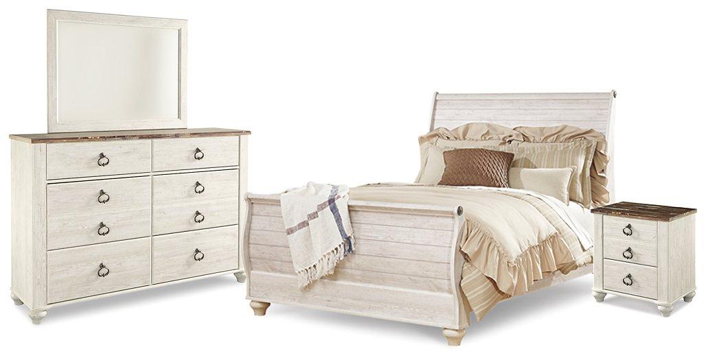 Willowton Bedroom Set - Romeo & Juliet Furniture (Warren,MI)