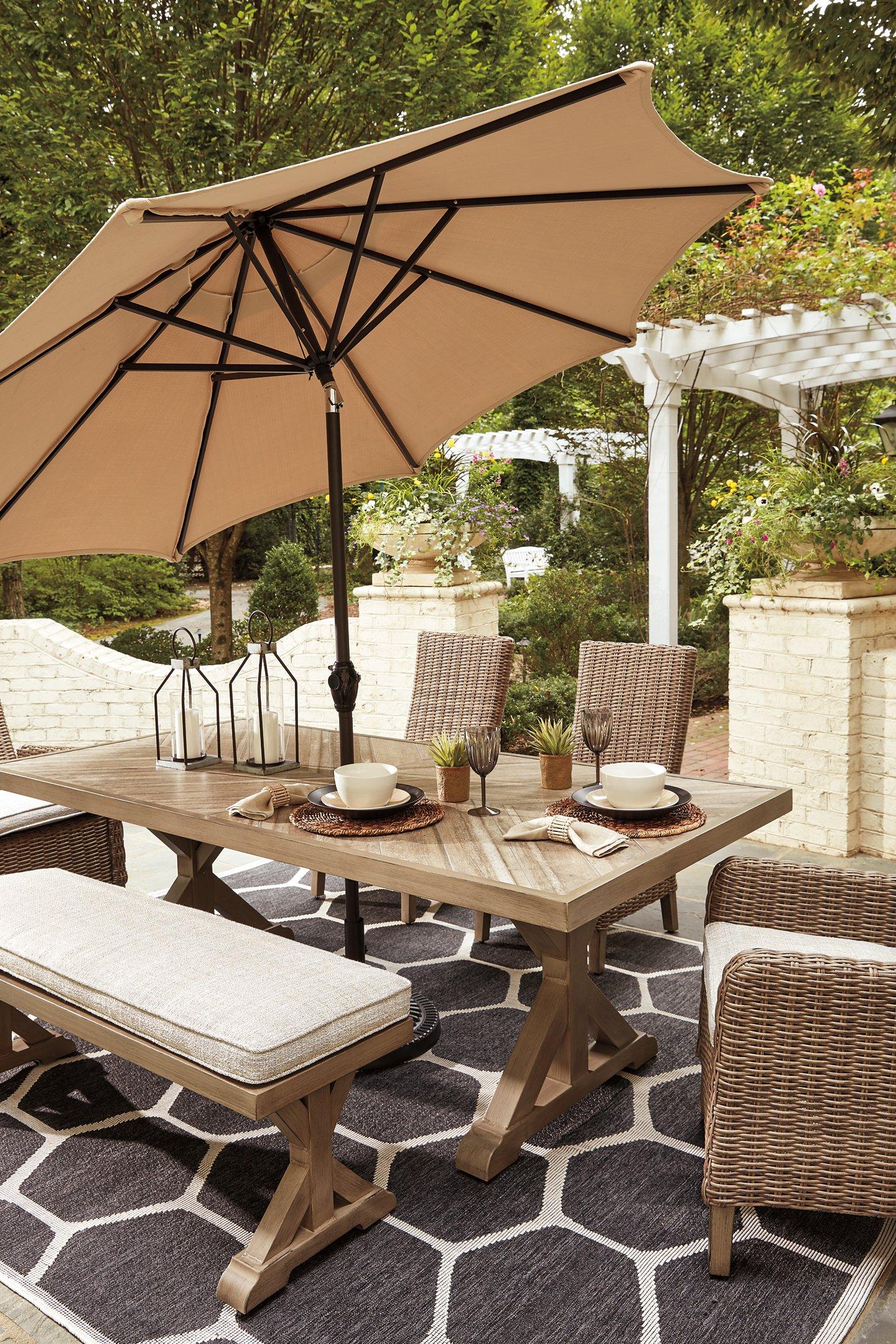 Beachcroft Outdoor Dining Set - Romeo & Juliet Furniture (Warren,MI)