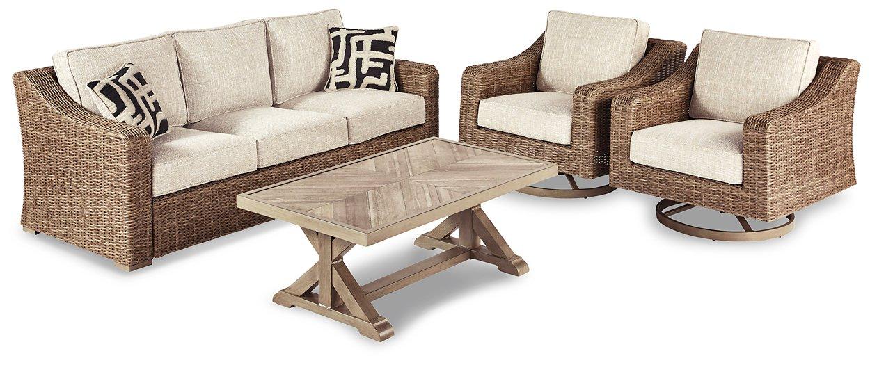 Beachcroft Outdoor Conversation Set - Romeo & Juliet Furniture (Warren,MI)