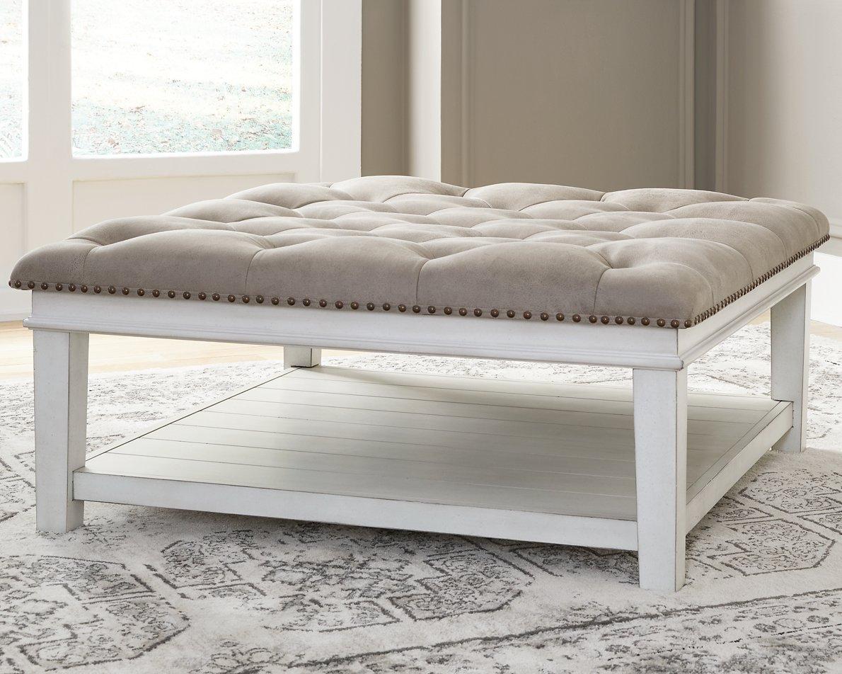 Kanwyn Upholstered Ottoman Coffee Table - Romeo & Juliet Furniture (Warren,MI)