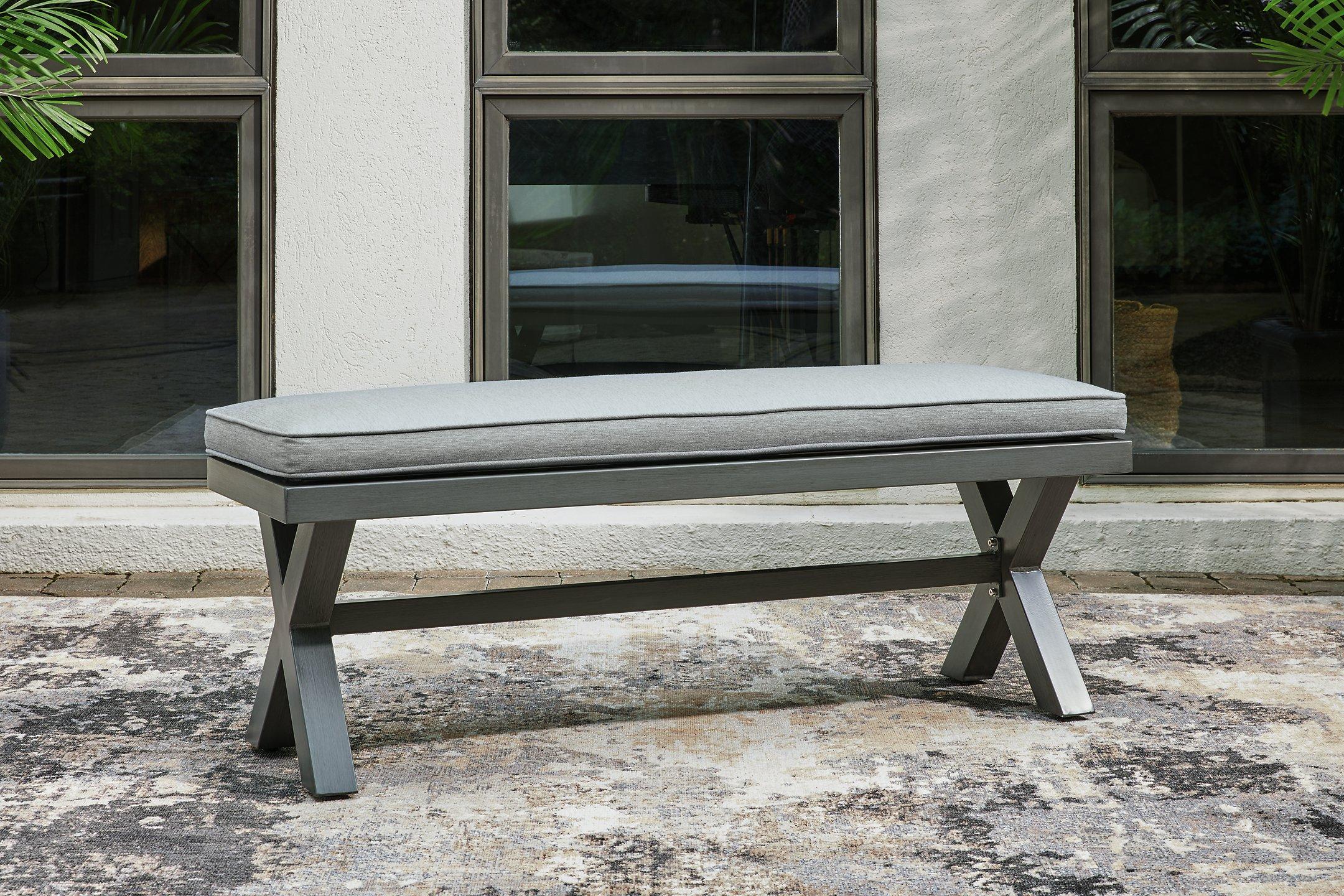 Elite Park Outdoor Bench with Cushion - Romeo & Juliet Furniture (Warren,MI)