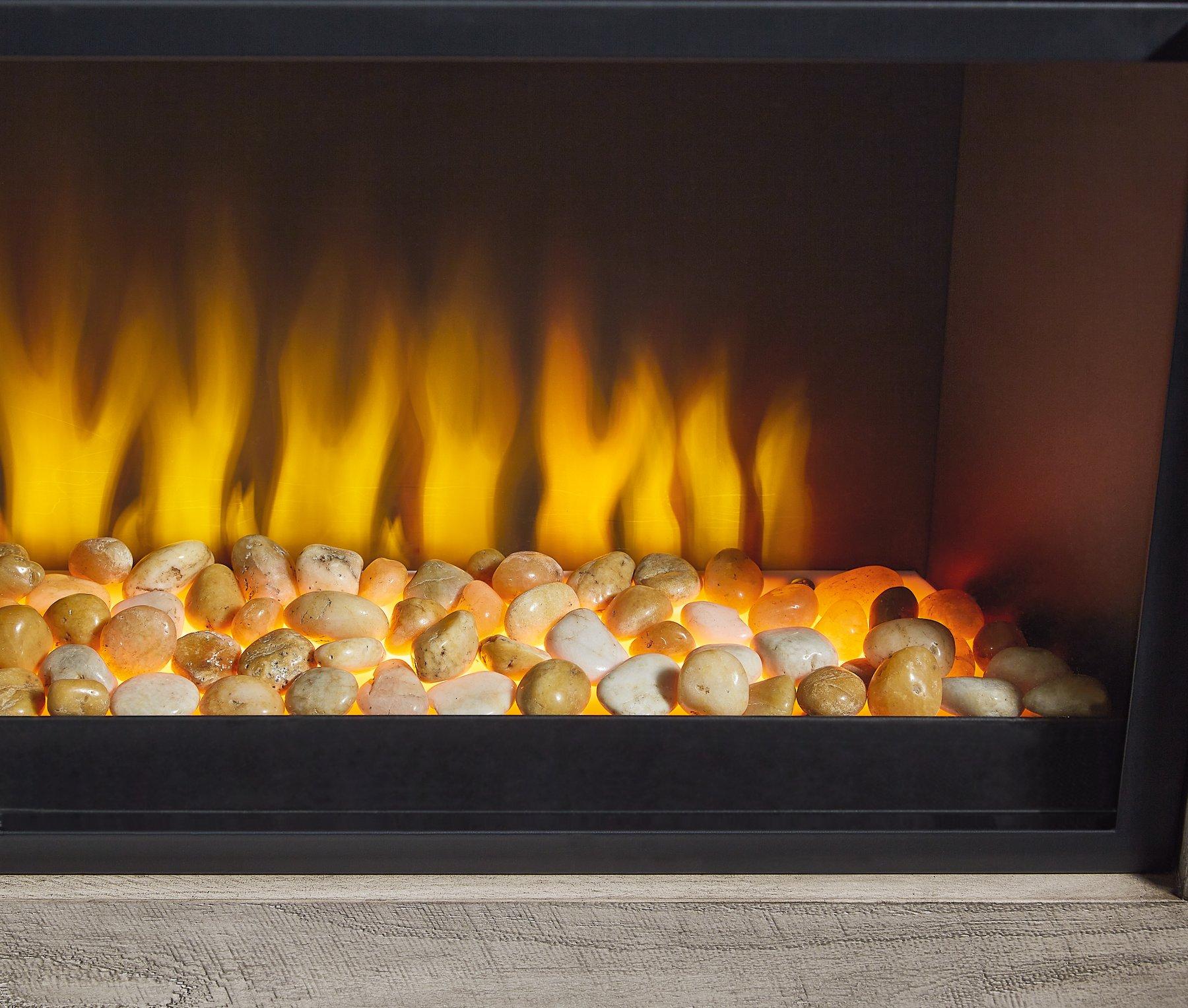 Camdill 80" TV Stand with Electric Fireplace - Romeo & Juliet Furniture (Warren,MI)