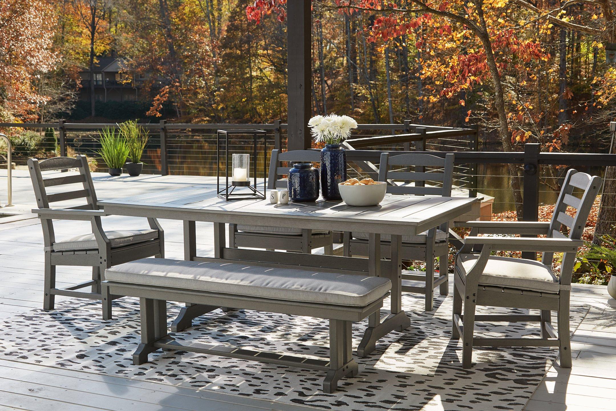 Visola Outdoor Dining Set - Romeo & Juliet Furniture (Warren,MI)
