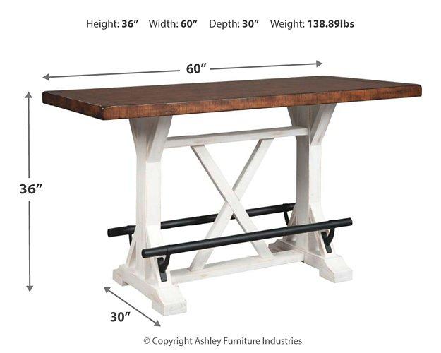 Valebeck Counter Height Dining Table - Romeo & Juliet Furniture (Warren,MI)