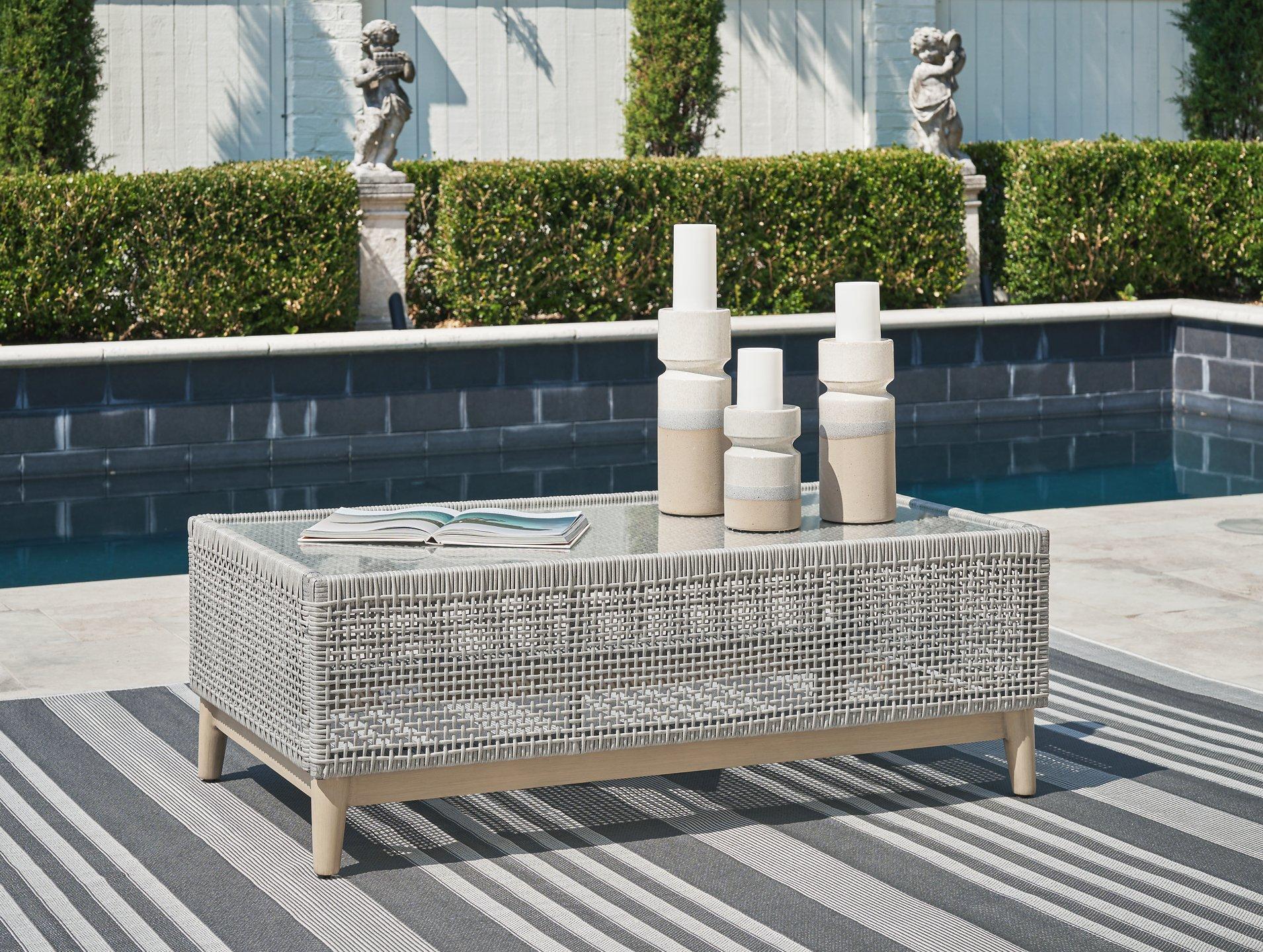 Seton Creek Outdoor Upholstery Set - Romeo & Juliet Furniture (Warren,MI)