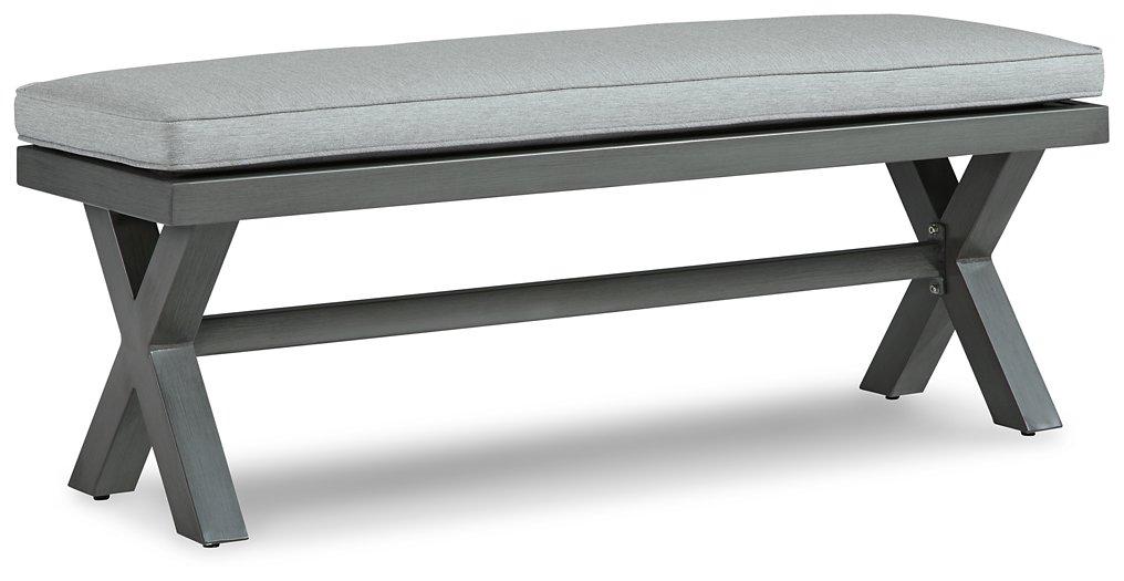 Elite Park Outdoor Bench with Cushion - Romeo & Juliet Furniture (Warren,MI)