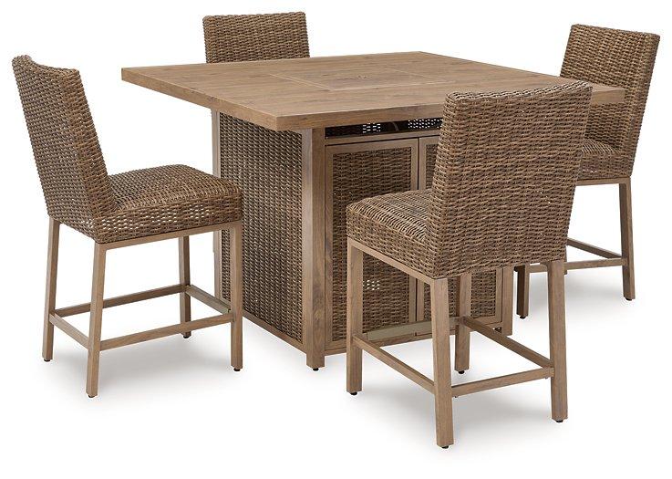 Walton Bridge Outdoor Bar Set - Romeo & Juliet Furniture (Warren,MI)