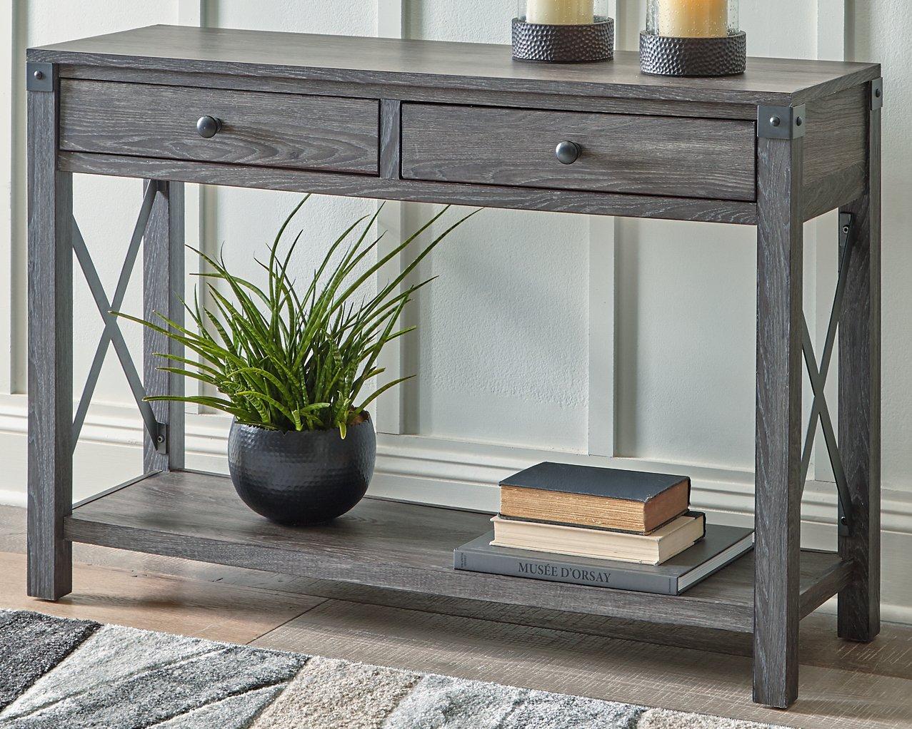 Freedan Sofa/Console Table - Romeo & Juliet Furniture (Warren,MI)