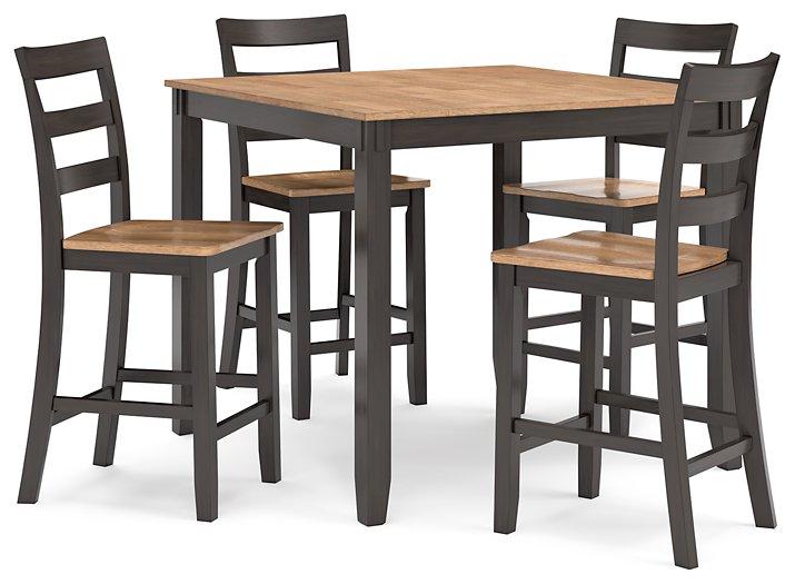Gesthaven Counter Height Dining Table and 4 Barstools (Set of 5) - Romeo & Juliet Furniture (Warren,MI)