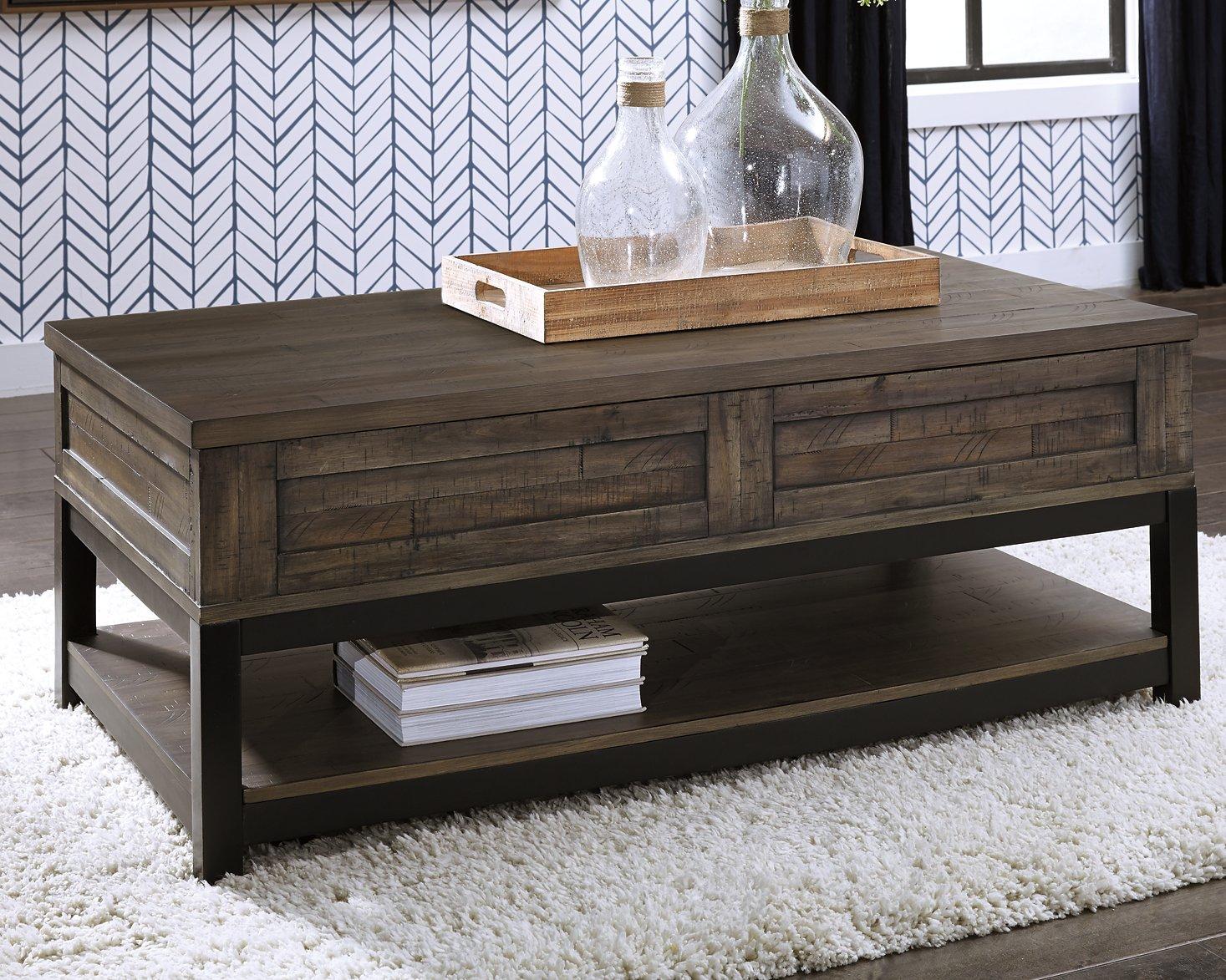 Johurst Coffee Table with Lift Top - Romeo & Juliet Furniture (Warren,MI)