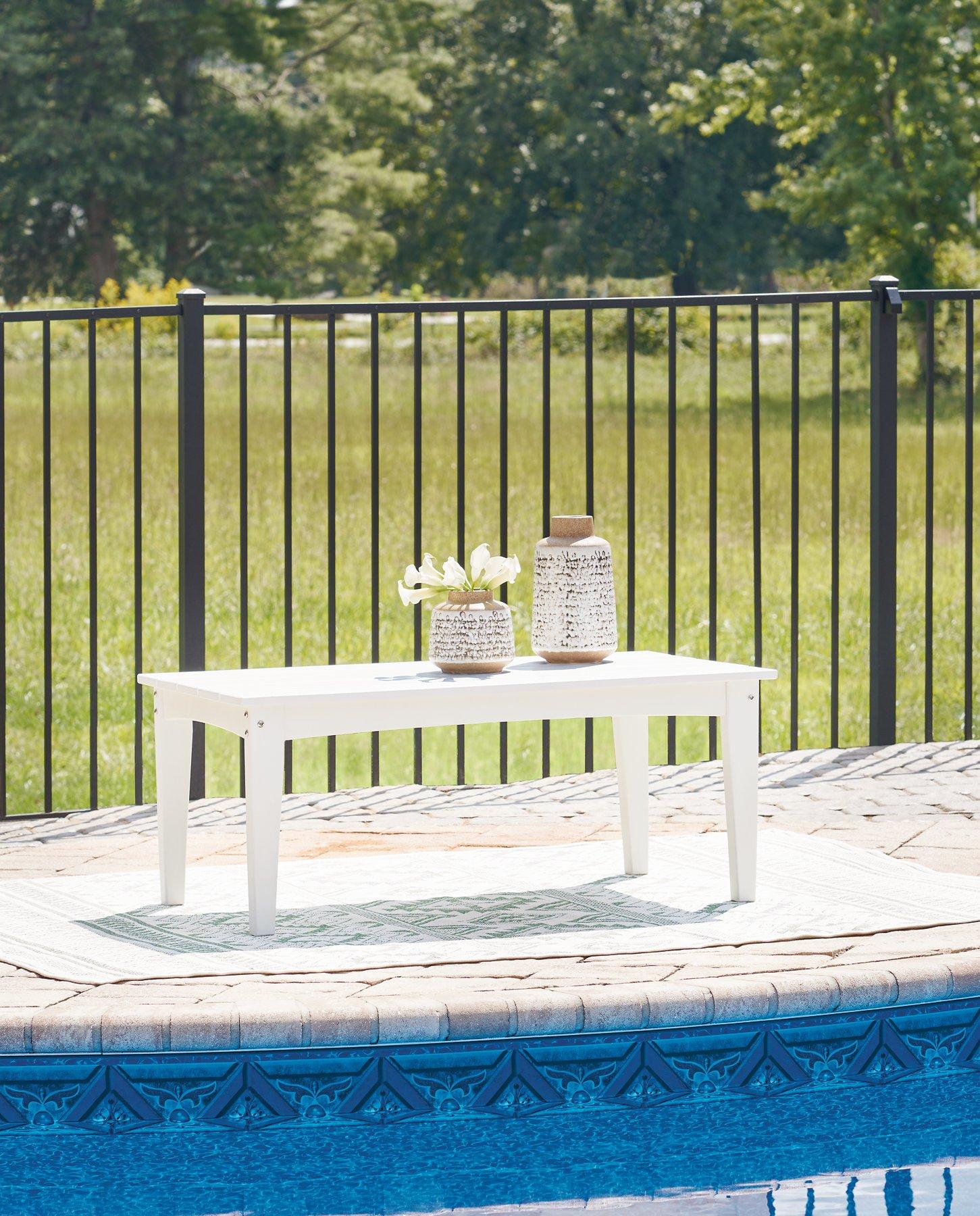 Hyland wave Outdoor Coffee Table - Romeo & Juliet Furniture (Warren,MI)