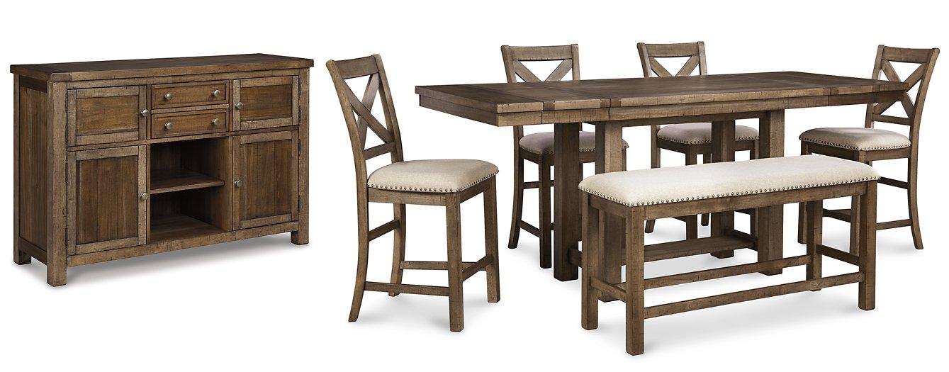 Moriville Counter Height Dining Set - Romeo & Juliet Furniture (Warren,MI)