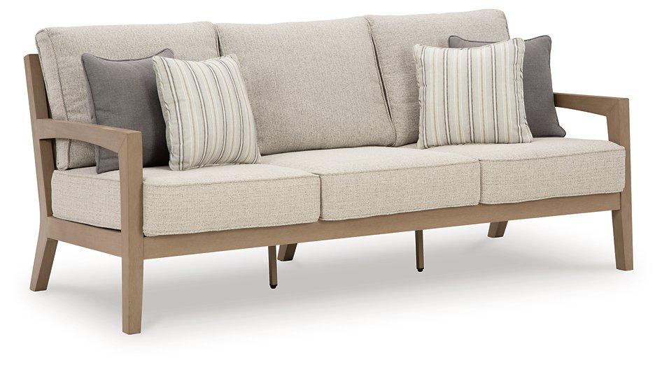 Hallow Creek Outdoor Sofa with Cushion - Romeo & Juliet Furniture (Warren,MI)