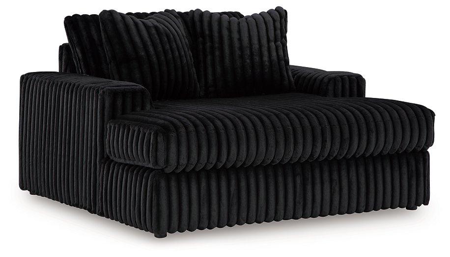 Midnight-Madness Oversized Chaise - Romeo & Juliet Furniture (Warren,MI)