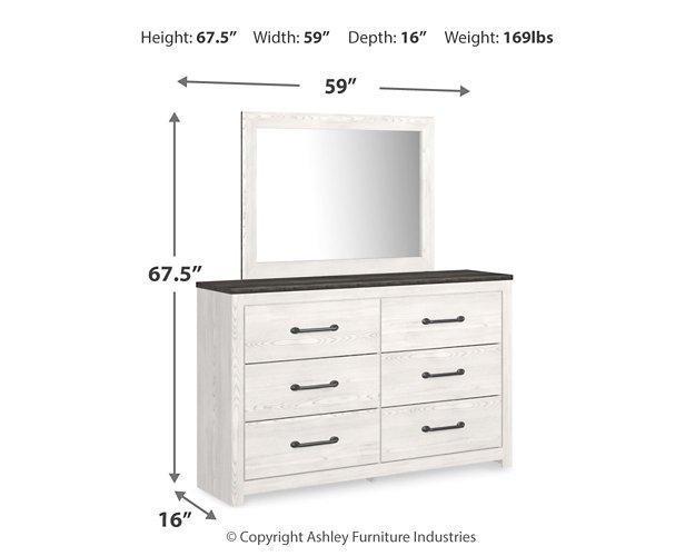 Gerridan Dresser and Mirror - Romeo & Juliet Furniture (Warren,MI)