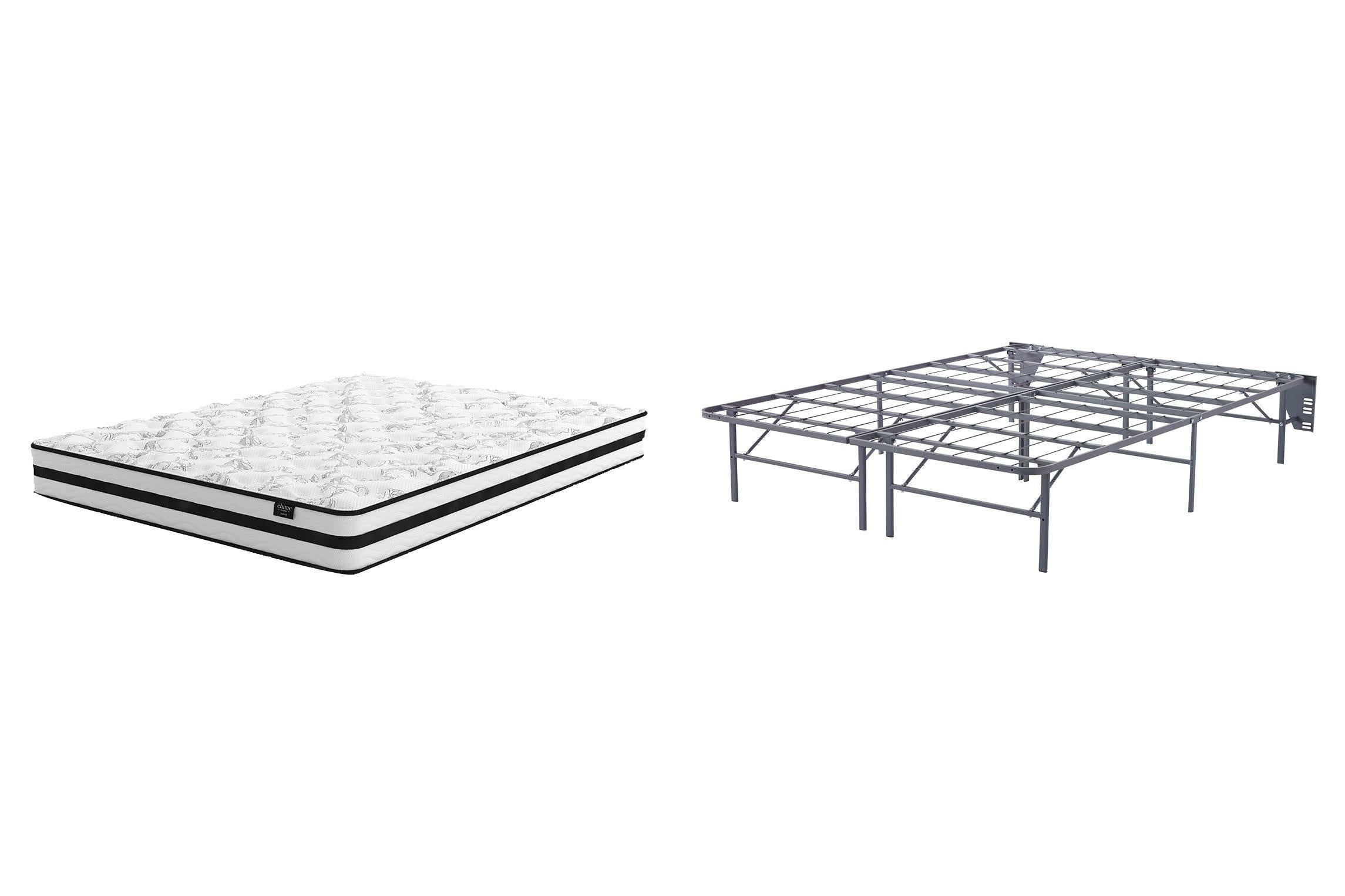 8 Inch Chime Innerspring Mattress Set - Romeo & Juliet Furniture (Warren,MI)