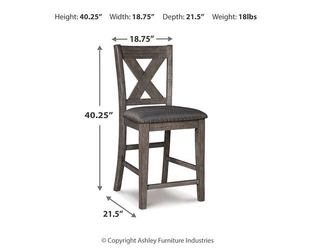 Caitbrook Counter Height Upholstered Bar Stool - Romeo & Juliet Furniture (Warren,MI)
