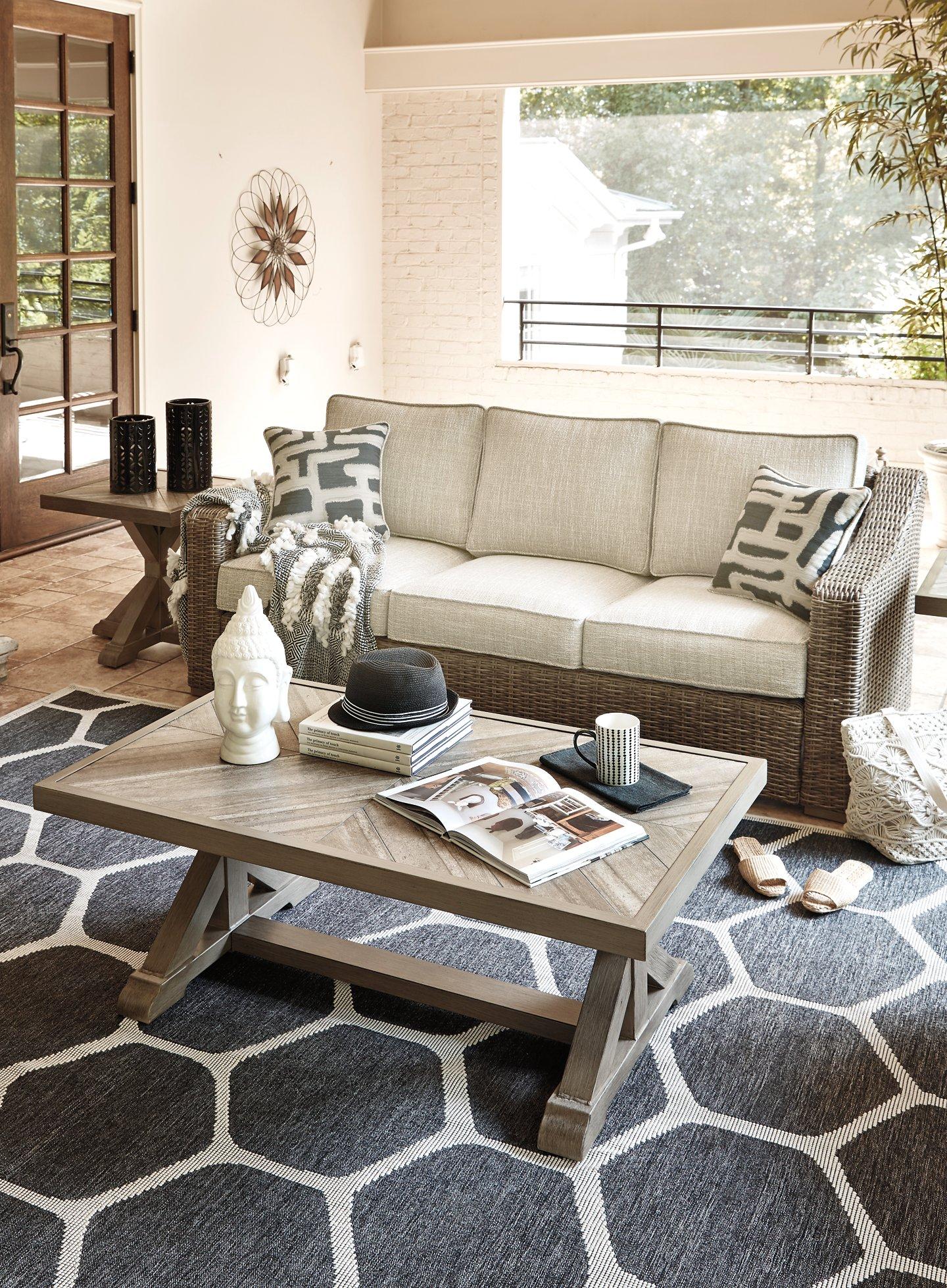 Beachcroft Beachcroft Nuvella Sofa with Coffee and End Table - Romeo & Juliet Furniture (Warren,MI)