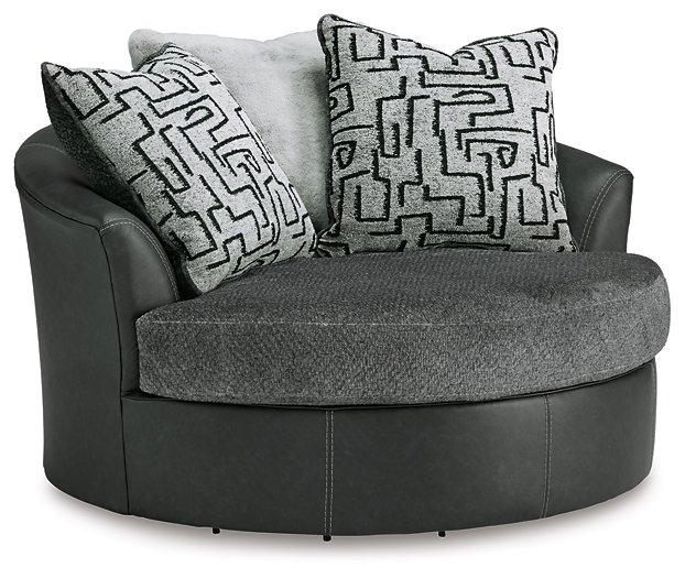 Brixley Pier Oversized Swivel Accent Chair - Romeo & Juliet Furniture (Warren,MI)