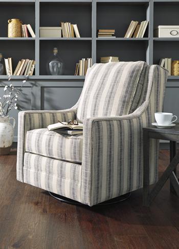 Kambria Swivel Glider Accent Chair - Romeo & Juliet Furniture (Warren,MI)