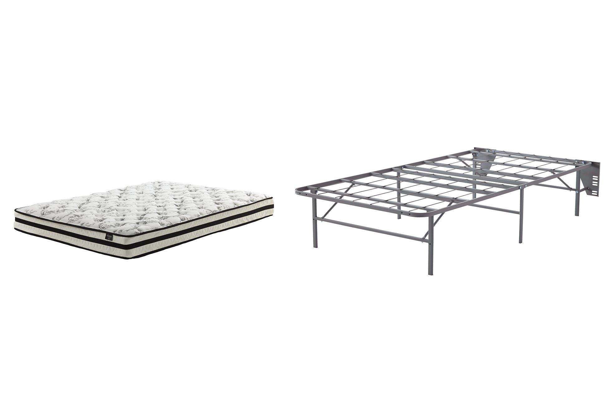 8 Inch Chime Innerspring Mattress Set - Romeo & Juliet Furniture (Warren,MI)