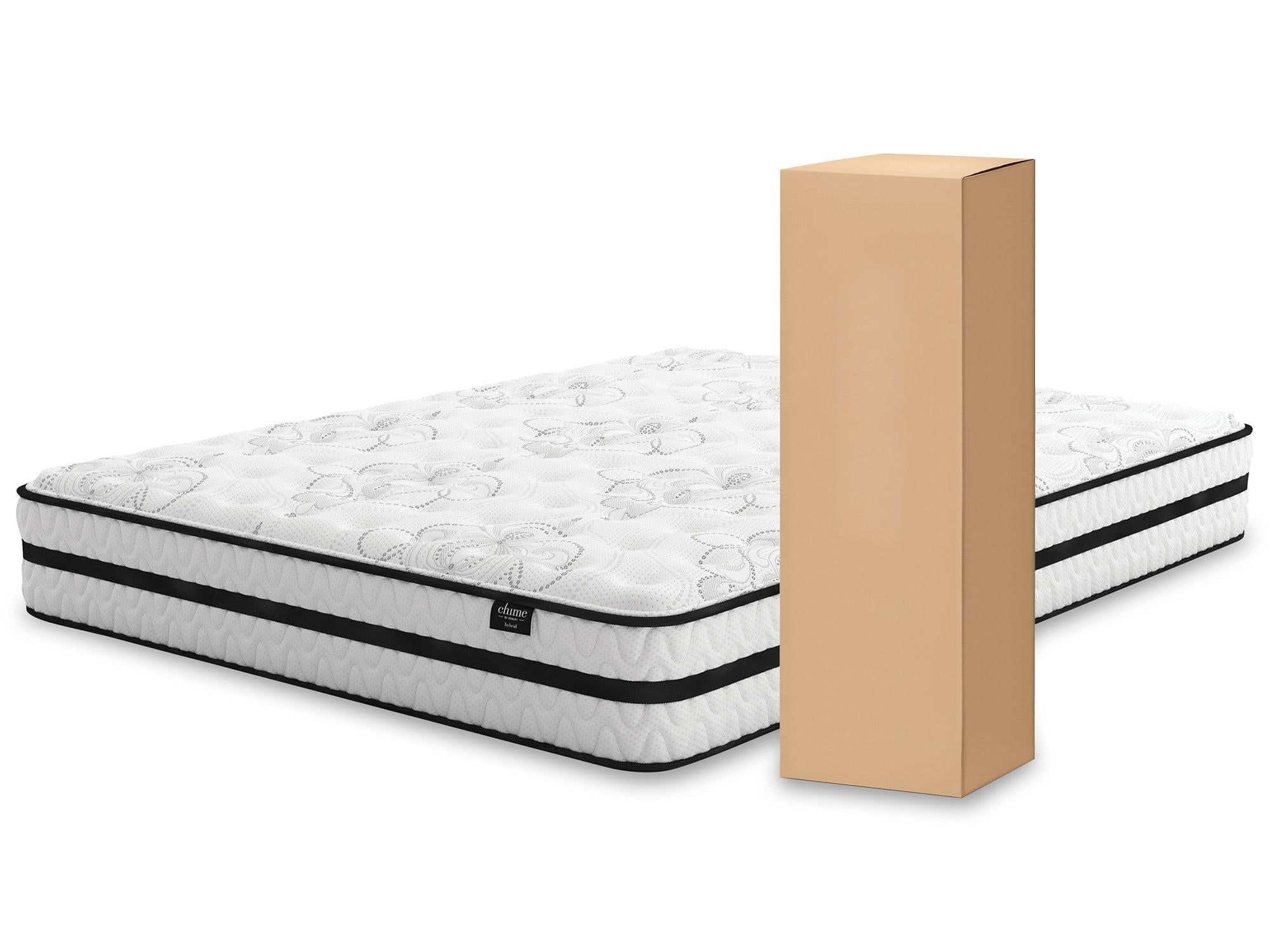 Chime 10 Inch Hybrid Mattress Package - Romeo & Juliet Furniture (Warren,MI)