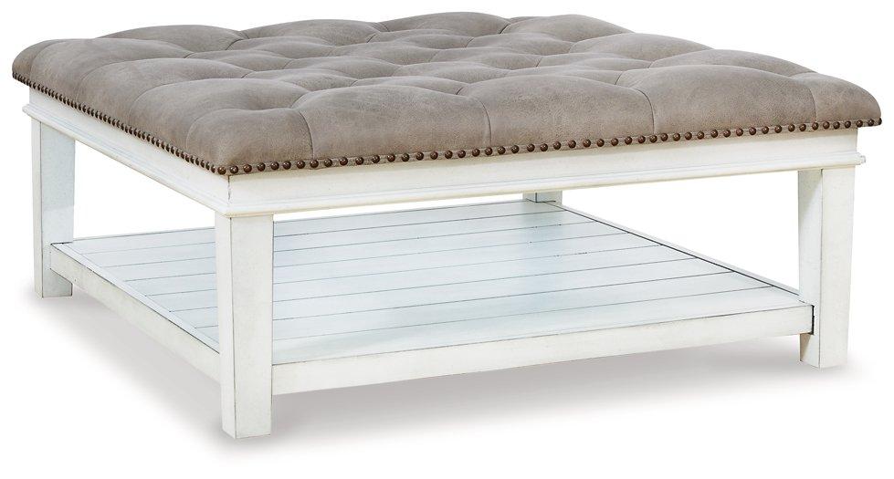 Kanwyn Upholstered Ottoman Coffee Table - Romeo & Juliet Furniture (Warren,MI)