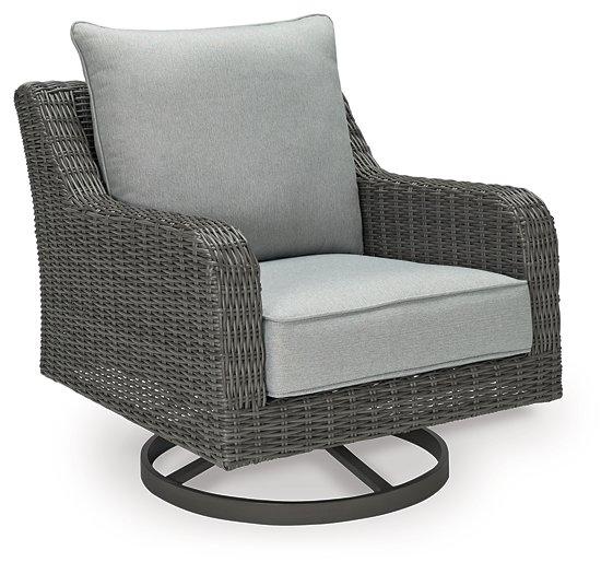 Elite Park Outdoor Swivel Lounge with Cushion - Romeo & Juliet Furniture (Warren,MI)