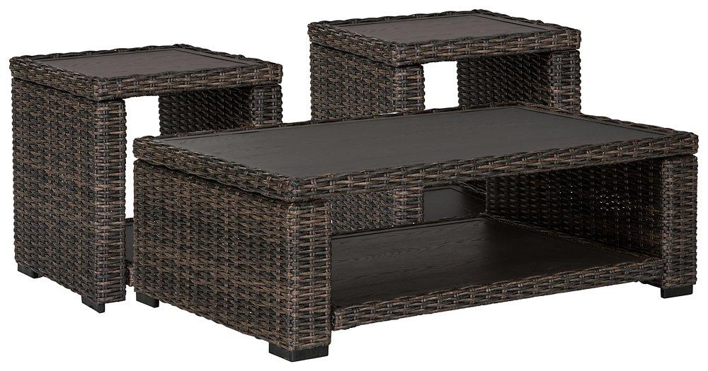 Grasson Lane Outdoor Occasional Table Set - Romeo & Juliet Furniture (Warren,MI)