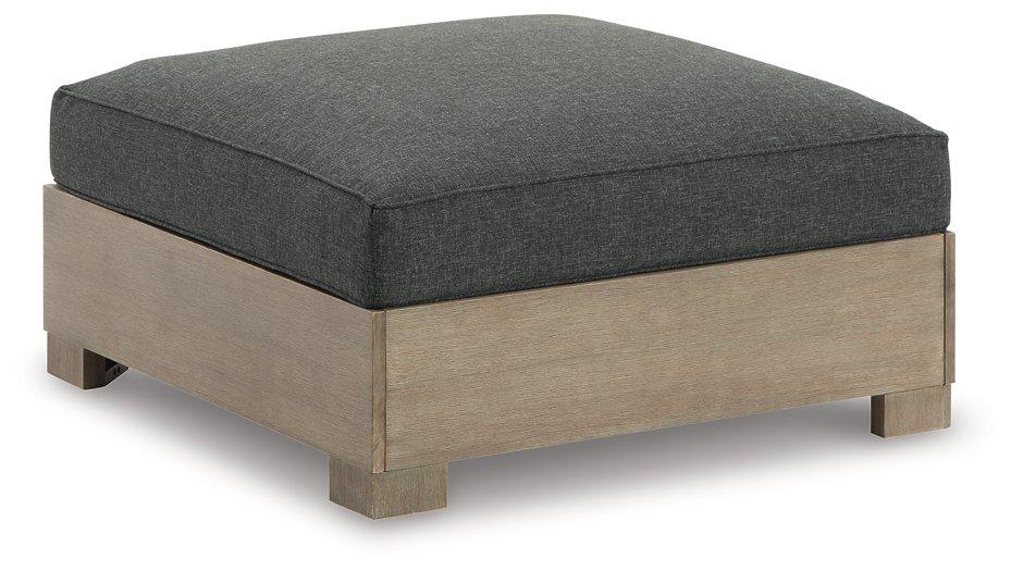 Citrine Park Outdoor Ottoman with Cushion - Romeo & Juliet Furniture (Warren,MI)
