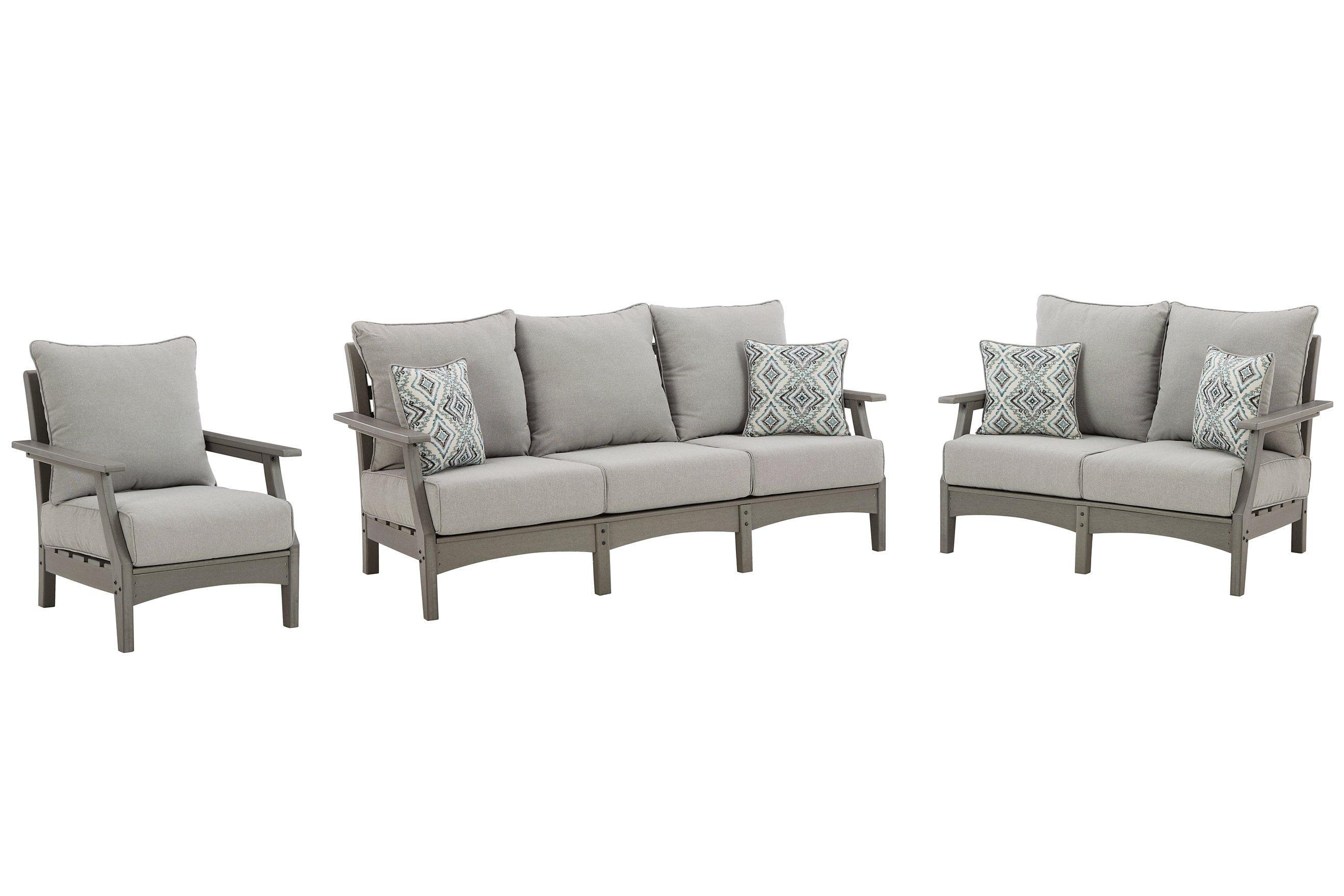 Visola Outdoor Seating Set - Romeo & Juliet Furniture (Warren,MI)