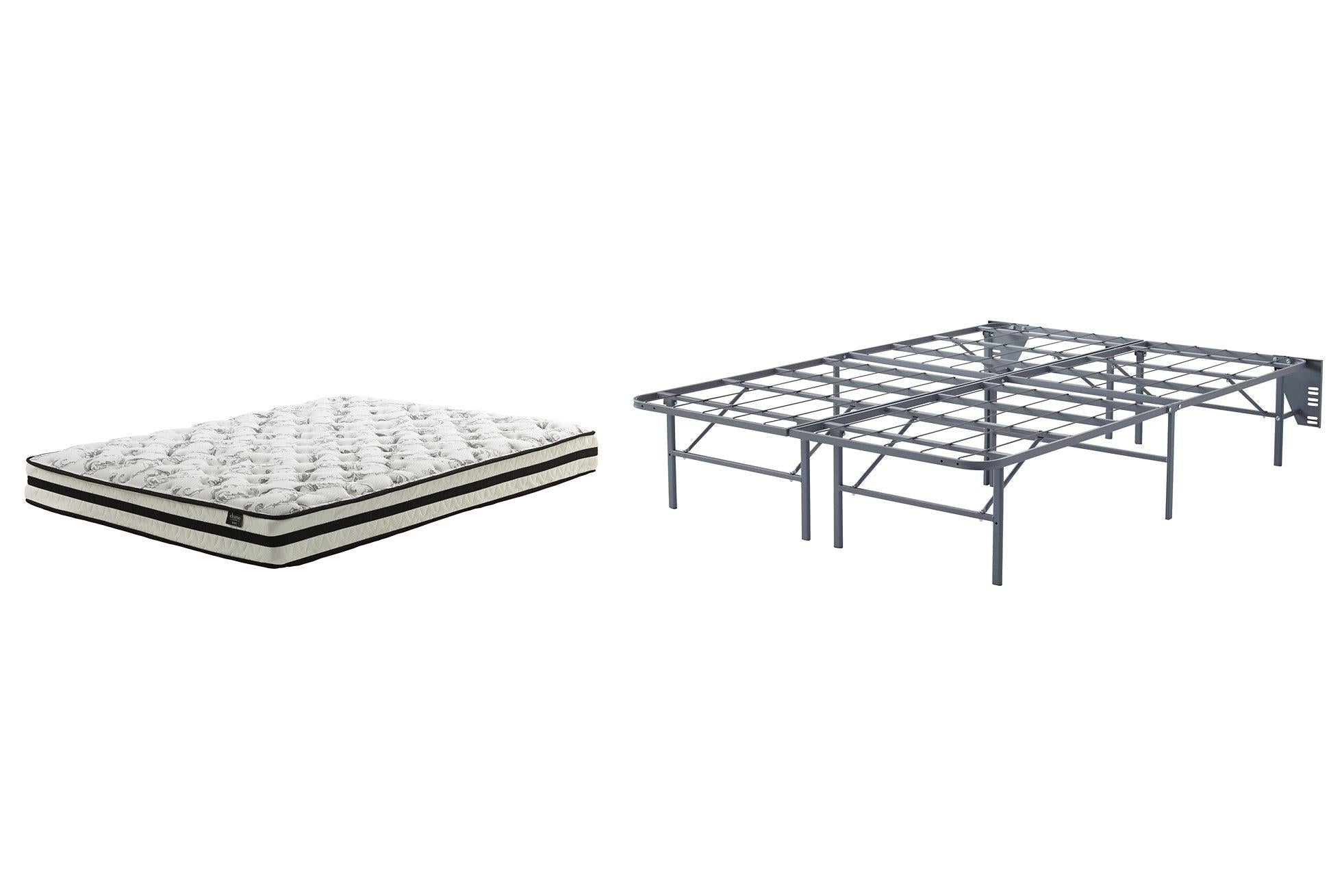 8 Inch Chime Innerspring Mattress Set - Romeo & Juliet Furniture (Warren,MI)