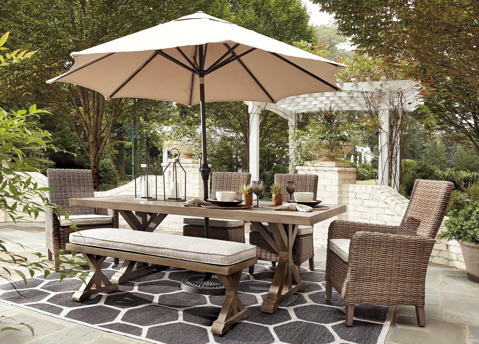 Beachcroft Outdoor Dining Set - Romeo & Juliet Furniture (Warren,MI)