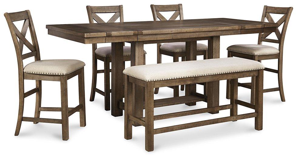 Moriville Counter Height Dining Set - Romeo & Juliet Furniture (Warren,MI)