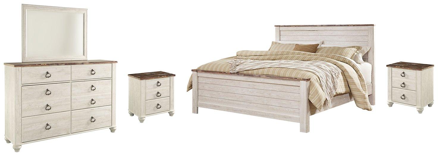 Willowton Bedroom Set - Romeo & Juliet Furniture (Warren,MI)