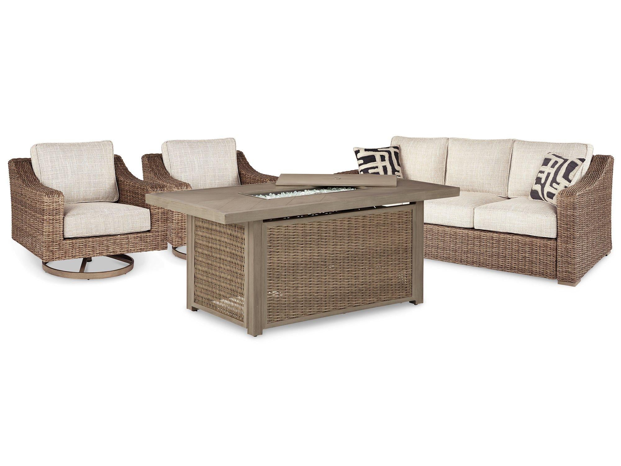 Beachcroft Outdoor Seating Set - Romeo & Juliet Furniture (Warren,MI)